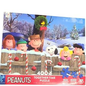 Peanuts Winter Fun Puzzle - Red and Blue